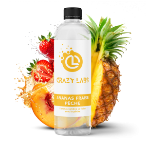 ANANAS FRAISE PÊCHE - 1 LITRE - CRAZY LABS - Viking Vape