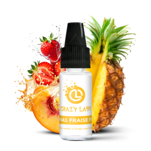 ANANAS FRAISE PÊCHE - 10ML - CRAZY LABS - Viking Vape