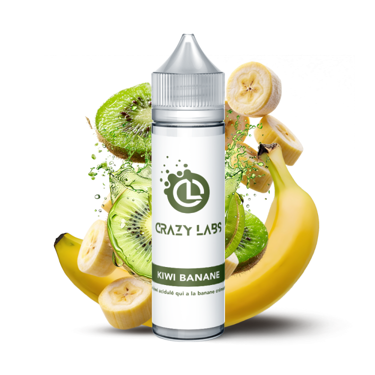 KIWI BANANE 50ML  CRAZY LABS - Viking Vape