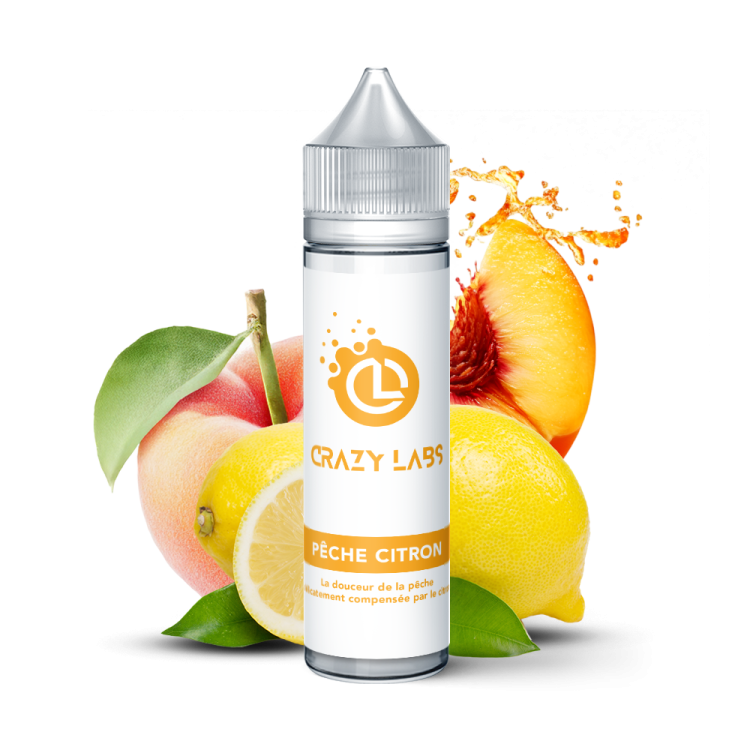 CRAZY LABS PÊCHE CITRON CRAZY LABS PÊCHE CITRON - Viking Vape