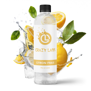 CRAZY LABS CITRON FRAIS 1 LITRE - Viking Vape