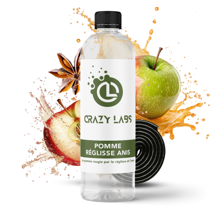 POMME REGLISSE ANIS - 1 LITRE - CRAZY LABS POMME REGLISSE ANIS - 1 LITRE - CRAZY LABS - Viking Vape