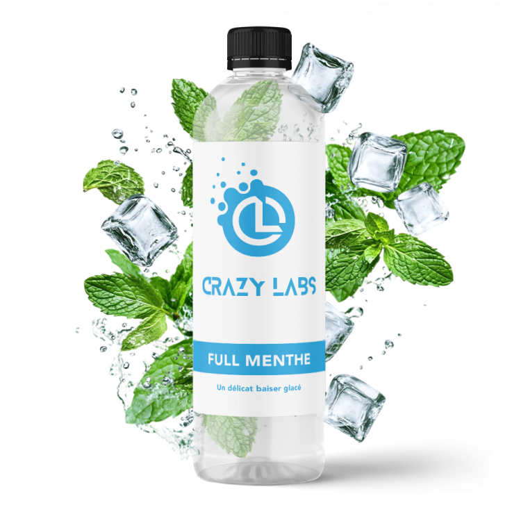 FULL MENTHE - 1 LITRE - CRAZY LABS FULL MENTHE - 1 LITRE - CRAZY LABS - Viking Vape