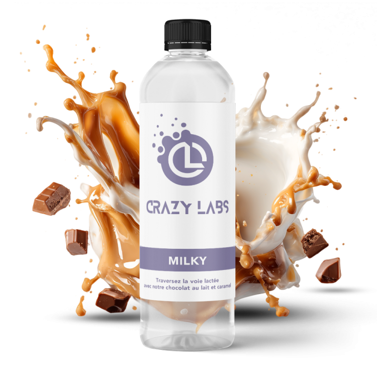 MILKY - 1 LITRE - CRAZY LABS MILKY - 1 LITRE - CRAZY LABS - Viking Vape