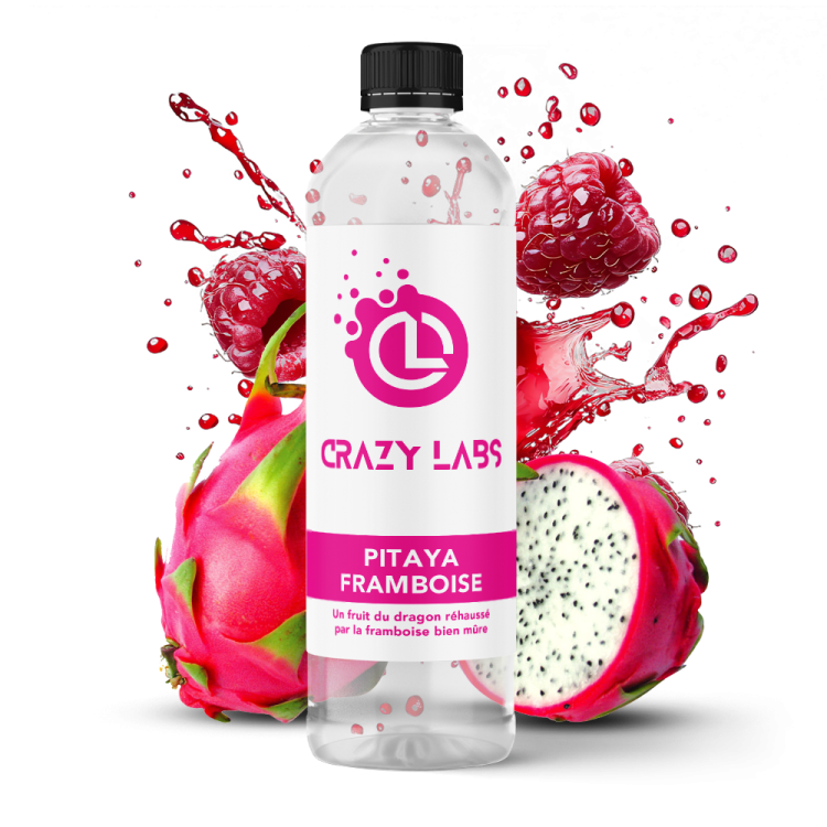 CRAZY LABS1 LITRE -PITAYA FRAMBOISE CRAZY LABS1 LITRE -PITAYA FRAMBOISE - Viking Vape