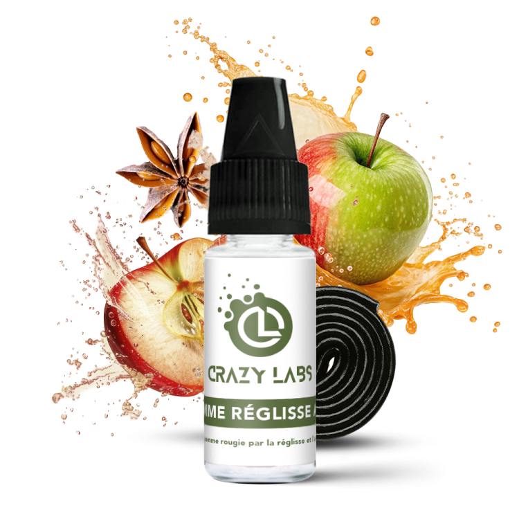 POMME RÉGLISSE ANIS - 10ML - CRAZY LABS POMME RÉGLISSE ANIS - 10ML - CRAZY LABS - Viking Vape