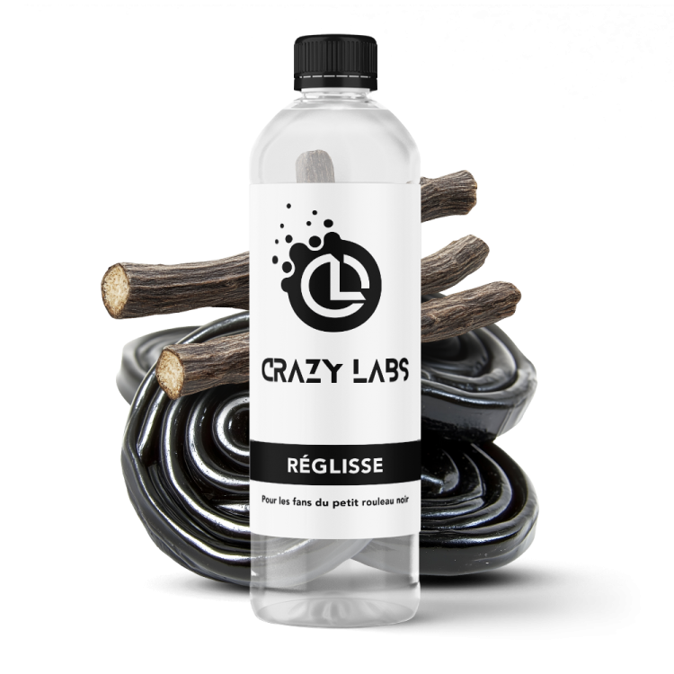 RÉGLISSE - 1 LITRE - CRAZY LABS RÉGLISSE - 1 LITRE - CRAZY LABS - Viking Vape