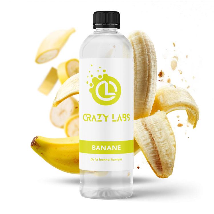 BANANE - 1 LITRE - CRAZY LABS BANANE - 1 LITRE - CRAZY LABS - Viking Vape