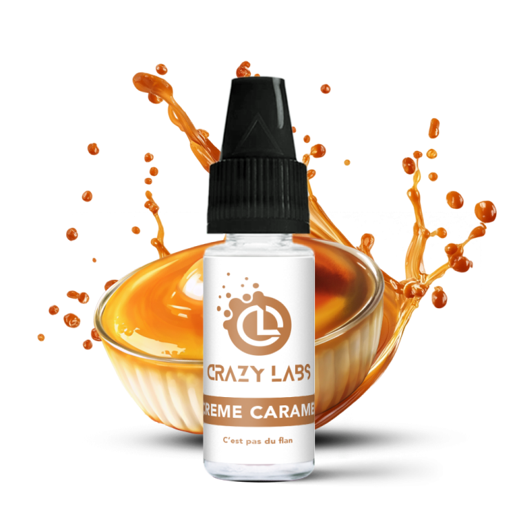 CREME CARAMEL - 10ML - CRAZY LABS CREME CARAMEL - 10ML - CRAZY LABS - Viking Vape