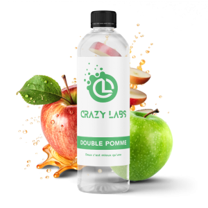 DOUBLE POMME - 1 LITRE - CRAZY LABS - Viking Vape