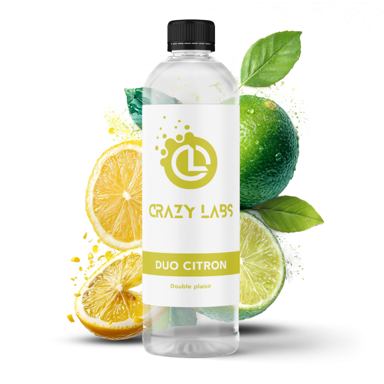 DUO CITRON - 1 LITRE - CRAZY LABS DUO CITRON - 1 LITRE - CRAZY LABS - Viking Vape