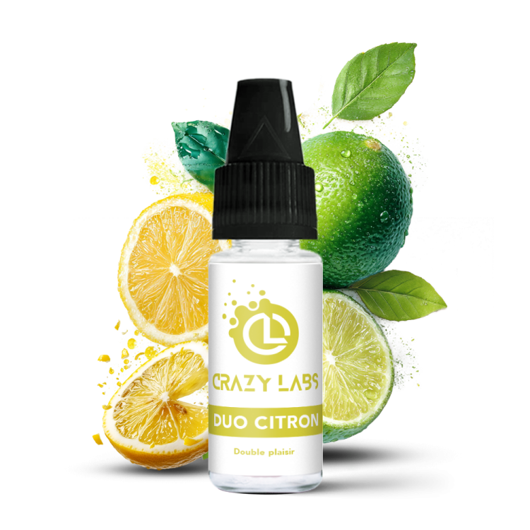 DUO CITRON - 10ML - CRAZY LABS DUO CITRON - 10ML - CRAZY LABS - Viking Vape