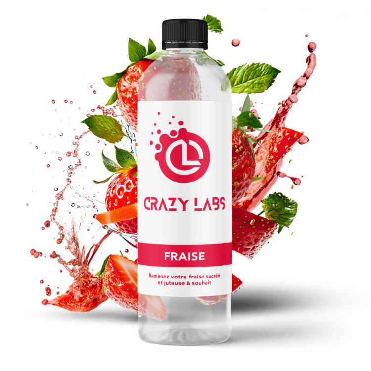 FRAISE - 1 LITRE - CRAZY LABS FRAISE - 1 LITRE - CRAZY LABS - Viking Vape