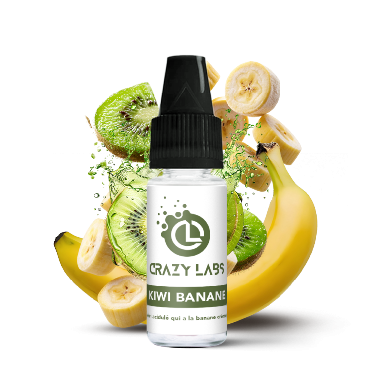 KIWI BANANE - 10ML - CRAZY LABS KIWI BANANE - 10ML - CRAZY LABS - Viking Vape