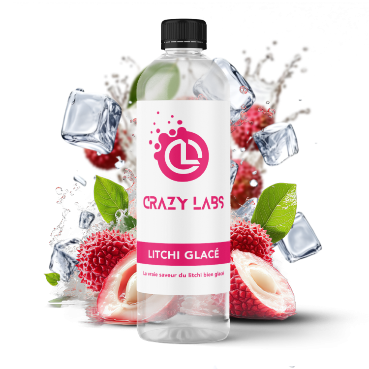 LITCHI GLACÉ - 1 LITRE - CRAZY LABS LITCHI GLACÉ - 1 LITRE - CRAZY LABS - Viking Vape