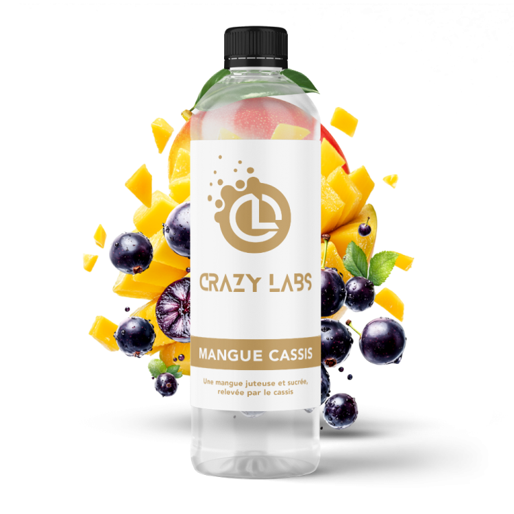 MANGUE CASSIS - 1 LITRE - CRAZY LABS MANGUE CASSIS - 1 LITRE - CRAZY LABS - Viking Vape