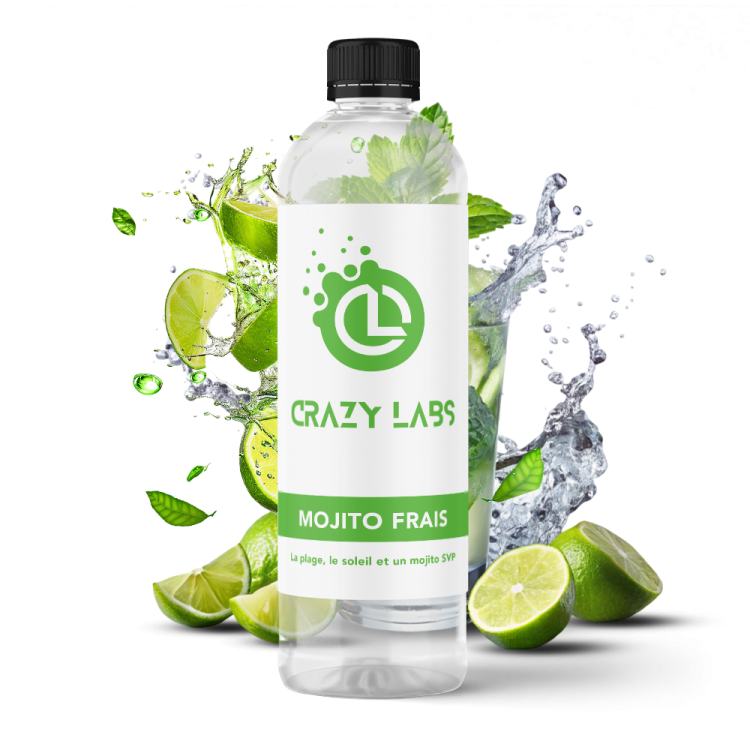 MOJITO FRAIS - 1 LITRE - CRAZY LABS MOJITO FRAIS - 1 LITRE - CRAZY LABS - Viking Vape