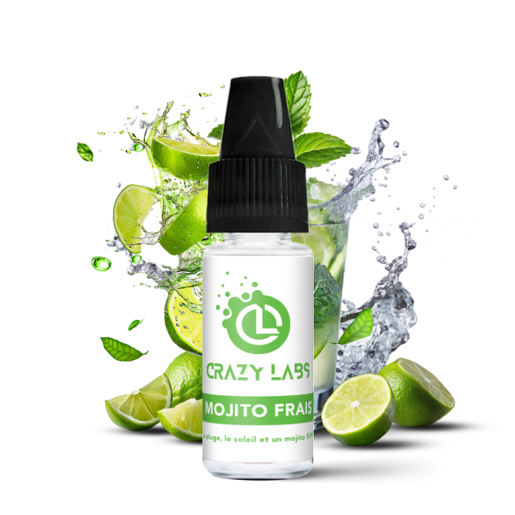 MOJITO FRAIS - 10ML - CRAZY LABS MOJITO FRAIS - 10ML - CRAZY LABS - Viking Vape