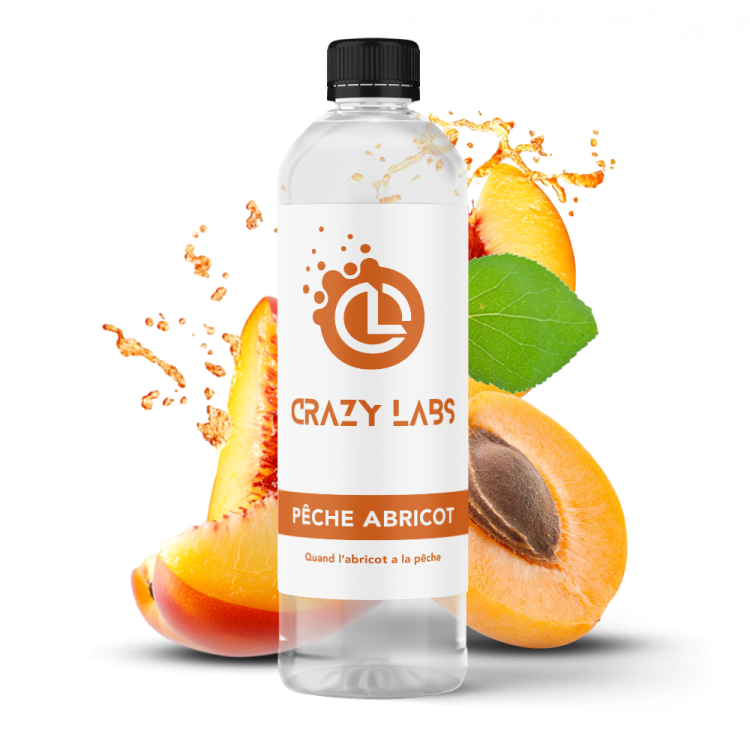 PÊCHE ABRICOT - 1 LITRE - CRAZY LABS PÊCHE ABRICOT - 1 LITRE - CRAZY LABS - Viking Vape