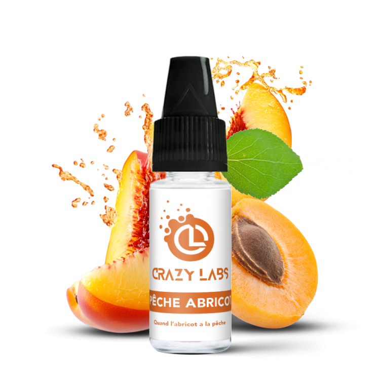PÊCHE ABRICOT - 10ML - CRAZY LABS PÊCHE ABRICOT - 10ML - CRAZY LABS - Viking Vape
