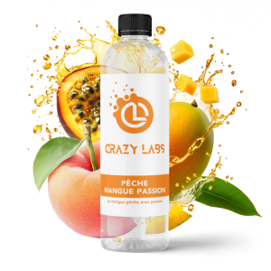 PÊCHE MANGUE PASSION - 1 LITRE - CRAZY LABS - Viking Vape