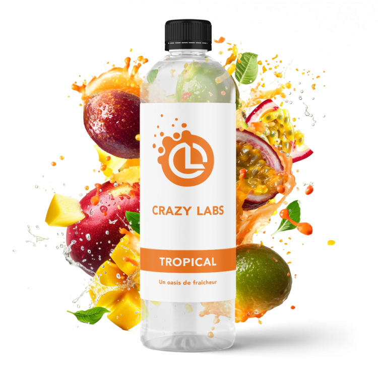 TROPICAL - 1 LITRE - CRAZY LABS TROPICAL - 1 LITRE - CRAZY LABS - Viking Vape