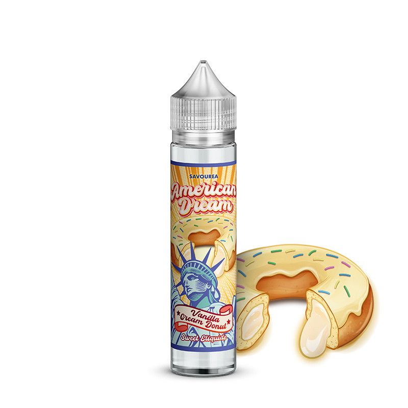 Vanilla Cream Donut 50ml - American Dream - 0mg Vanilla Cream Donut 50ml - American Dream - 0mg - Viking Vape