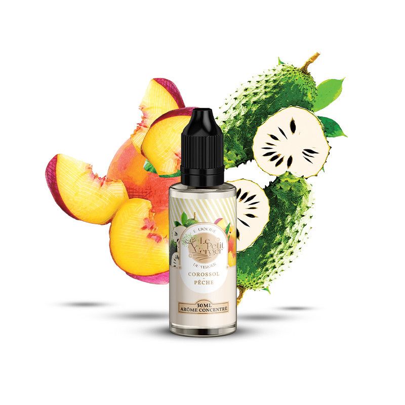 Concentré Corossol Pêche 30ml - Le Petit Verger - Viking Vape