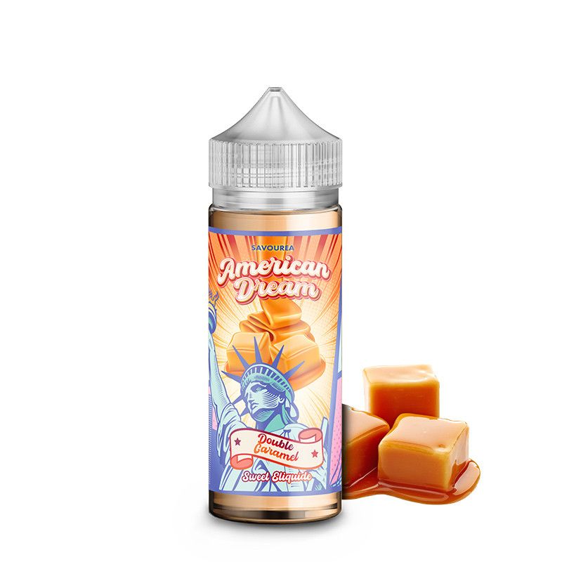 Double Caramel 100ml - American Dream - 0mg - Viking Vape