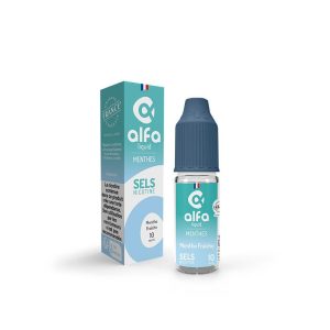 Menthe Fraîche 10ml par 5 - Sels - Alfaliquid - Viking Vape