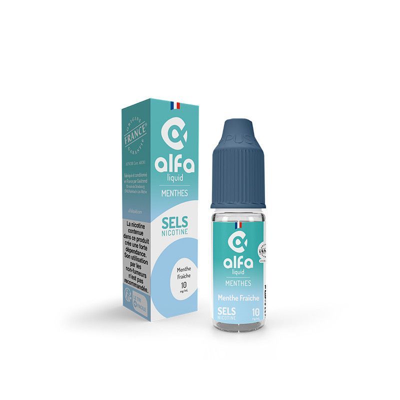 Menthe Fraîche 10ml par 5 - Sels - Alfaliquid Menthe Fraîche 10ml par 5 - Sels - Alfaliquid - Viking Vape