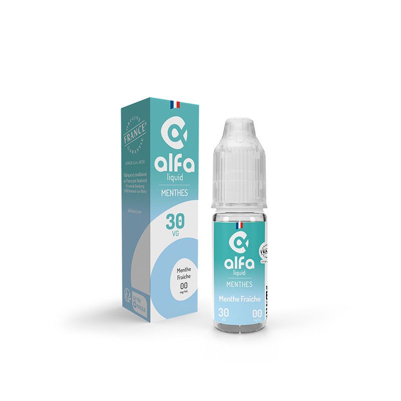 Menthe Fraîche 10ml par 5 - Alfaliquid Menthe Fraîche 10ml par 5 - Alfaliquid - Viking Vape