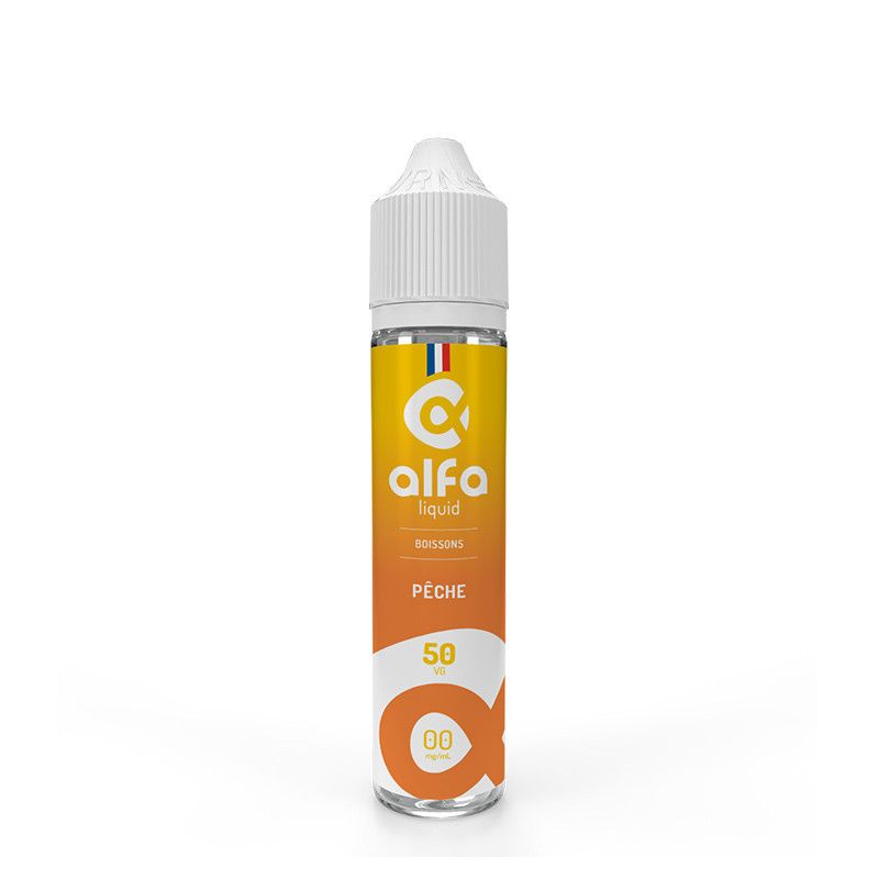 Pêche 50ml - Alfaliquid - 0mg Pêche 50ml - Alfaliquid - 0mg - Viking Vape