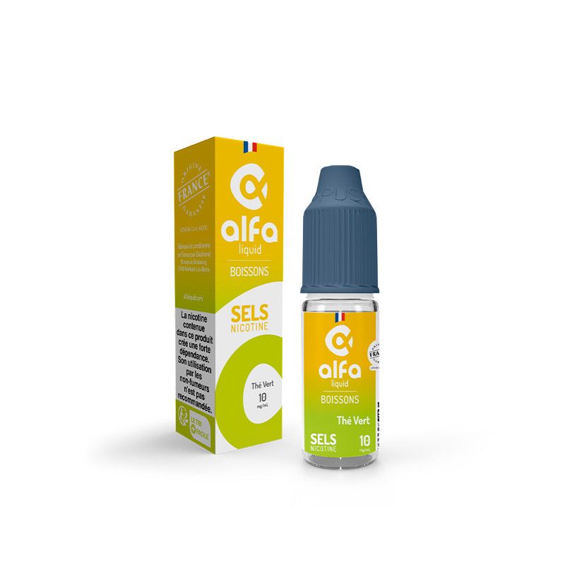 Thé Vert 10ml par 5 - Sels - Alfaliquid Thé Vert 10ml par 5 - Sels - Alfaliquid - Viking Vape