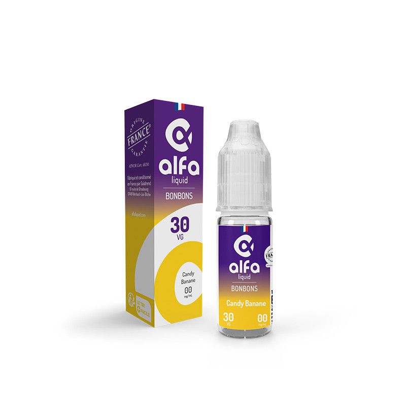 Candy Banane 10ml par 5 - Alfaliquid Candy Banane 10ml par 5 - Alfaliquid - Viking Vape