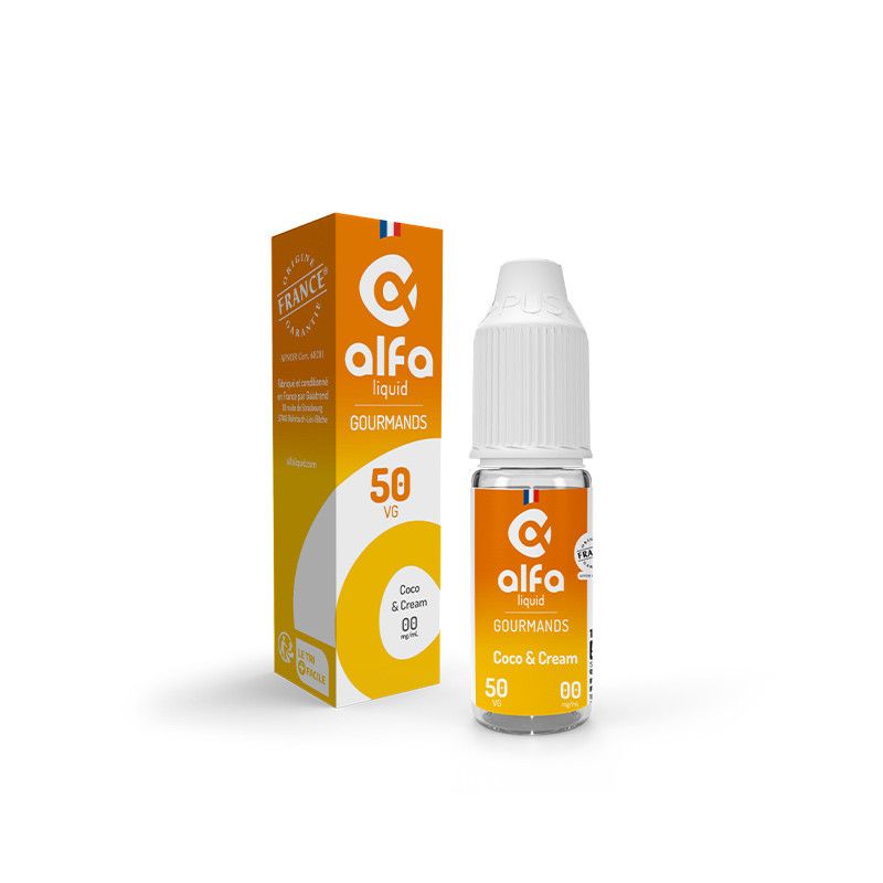Coco & Cream 10ml par 5 - Alfaliquid - Viking Vape