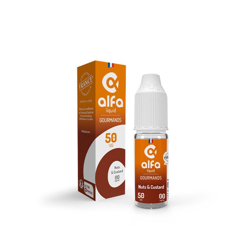 Nuts & Custard 10ml par 5 - Alfaliquid Nuts & Custard 10ml par 5 - Alfaliquid - Viking Vape