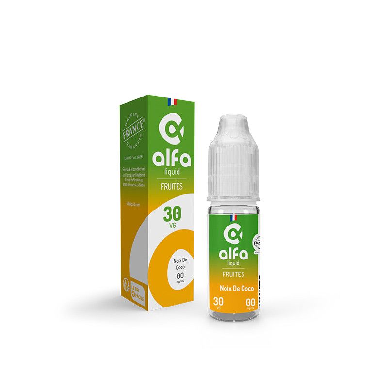 Noix de Coco 10ml par 5 - Alfaliquid Noix de Coco 10ml par 5 - Alfaliquid - Viking Vape