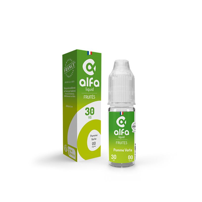Pomme Verte 10ml par 5 - Alfaliquid Pomme Verte 10ml par 5 - Alfaliquid - Viking Vape