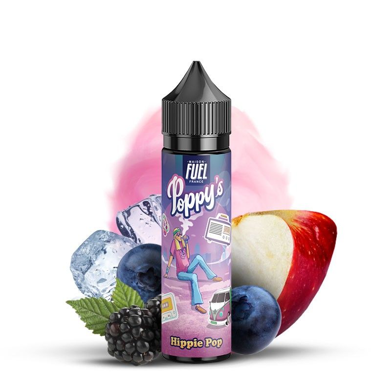 Hippie Pop 50ml Poppy's 0mg - Viking Vape