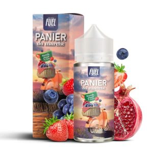 Myrtille Grenade et Fraise 100ml - Panier du marché - 0mg - Viking Vape
