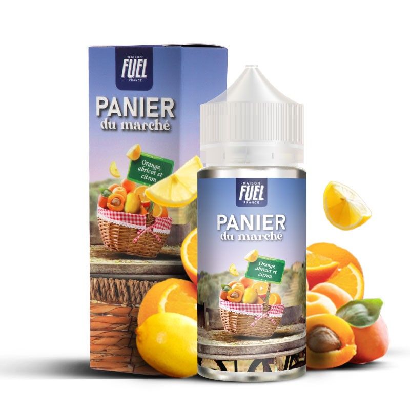 Orange Abricot et Citron 100ml - Panier du marché - 0mg Orange Abricot et Citron 100ml - Panier du marché - 0mg - Viking Vape