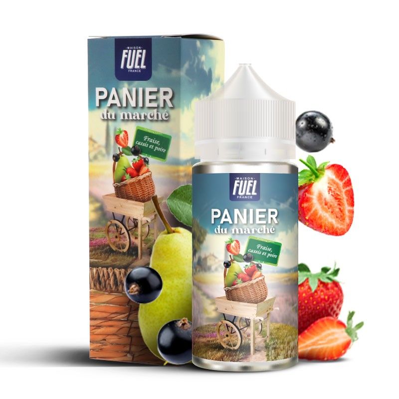 Fraise Cassis et Poire 100ml - Panier du marché - 0mg Fraise Cassis et Poire 100ml - Panier du marché - 0mg - Viking Vape