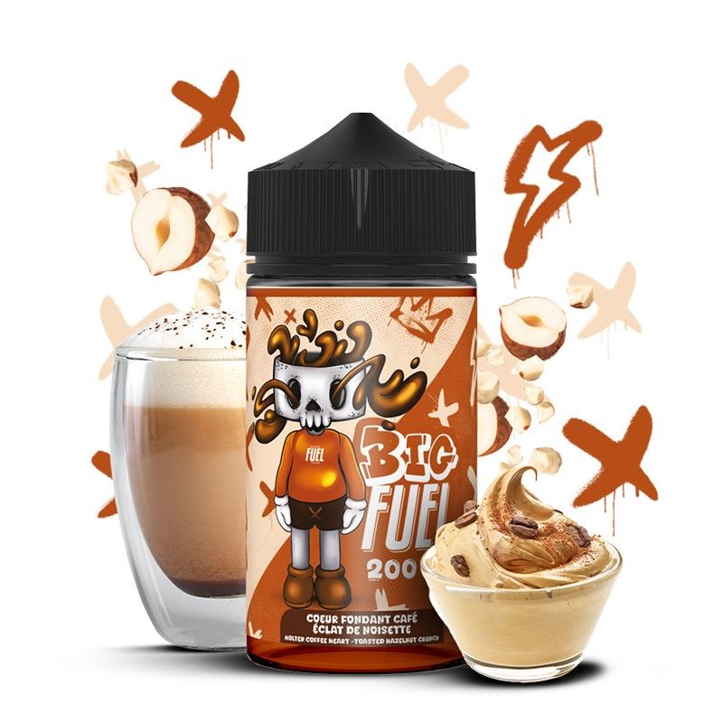 Coeur Fondant Café - Éclat de Noisette 200ml 0mg BIG FUEL - Maison Fuel Coeur Fondant Café - Éclat de Noisette 200ml 0mg BIG FUEL - Maison Fuel - Viking Vape