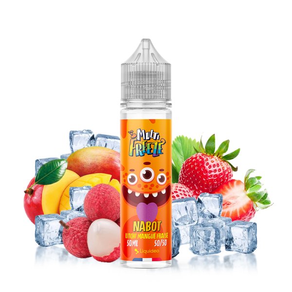 Nabot Litchi Mangue Fraise 0mg 50ml - Liquideo Multifreeze Nabot Litchi Mangue Fraise 0mg 50ml - Liquideo Multifreeze - Viking Vape