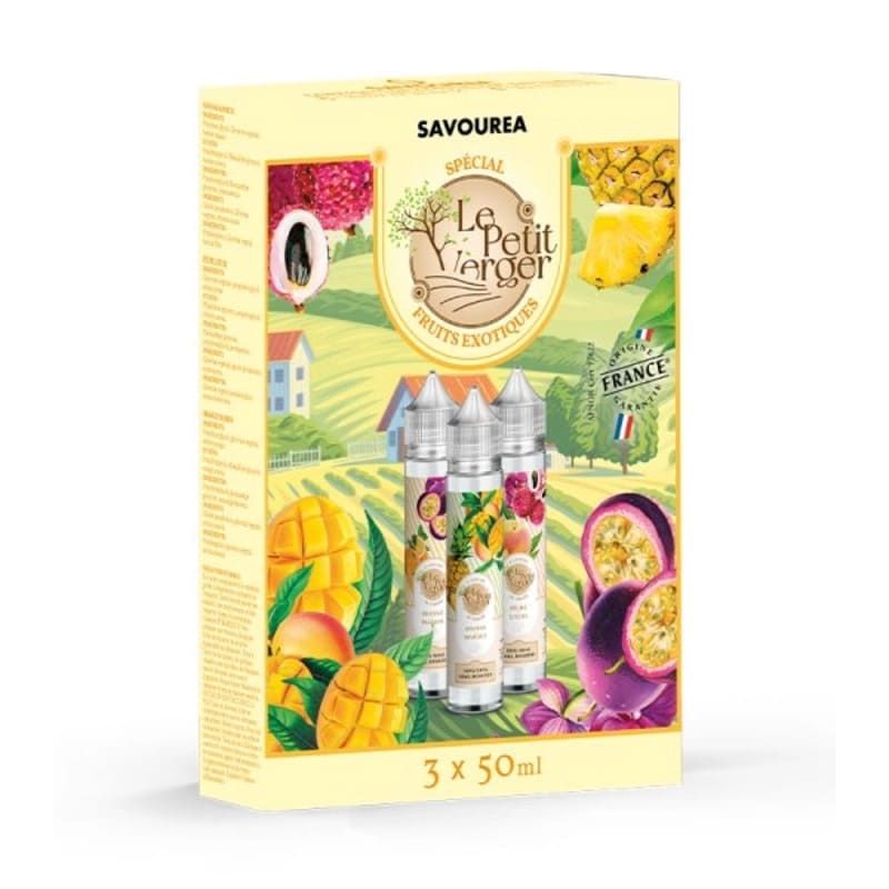 Pack 3x50ml - 0mg - Fruits Exotiques - Le Petit Verger Pack 3x50ml - 0mg - Fruits Exotiques - Le Petit Verger - Viking Vape