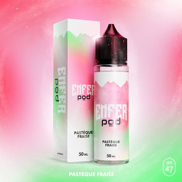 Pastèque Fraise 0mg 50ml - ENFER POD by ENFER - Viking Vape