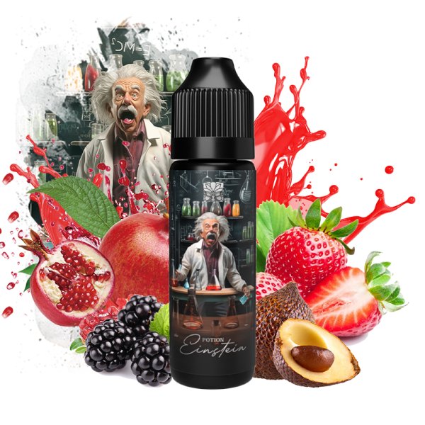 Potion Einstein (Fraise/Grenade/Fruit du serpent/Baies noires) 0mg 50ml - Tribal Force - Viking Vape