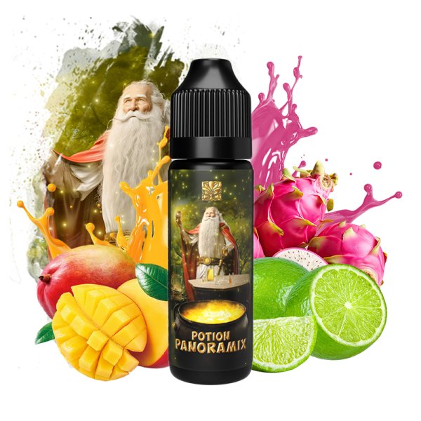 Potion Panoramix (Passion/Citron vert/Mangue) 0mg 50ml - Tribal Force Potion Panoramix (Passion/Citron vert/Mangue) 0mg 50ml - Tribal Force - Viking Vape