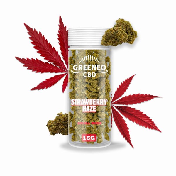 Strawberry Haze Fleur de CBD (15g) - Greeneo Strawberry Haze Fleur de CBD (15g) - Greeneo - Viking Vape